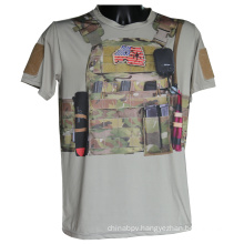 Tactical Camo Sport T-Shirt Military Short Sleeve Python T-Shirt